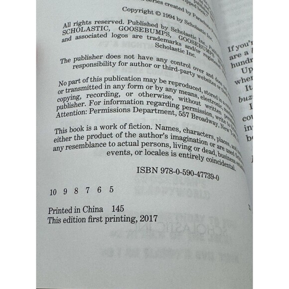 Goosebumps Books Set of 4 2017 Monster Blood Terror Town Lost Legend Afraid Bees - Picture 5 of 14